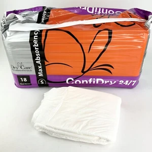 1 Diaper ConfiDry 24/7 Adult Overnight Thick Plastic Backed Brief Nappy Small - Picture 1 of 4