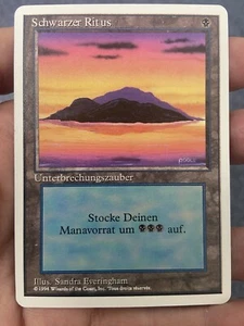 Island/Dark Ritual MTG Test Print French/German - Picture 1 of 3