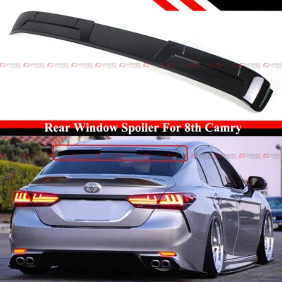 PARA TOYOTA CAMRY 2018-2024 OCTAVO NEGRO VENTANA TRASERA PARABRISAS VISERA ALERÓN TECHO Foto 1 de 4