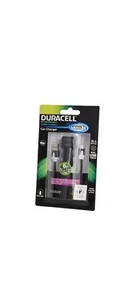 Duracell Car Charger 6 ft Sync & Charge Cord 3.1 Amp Dual USB Ports NEW - Picture 1 of 3
