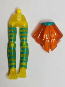 Capsule Chix Hologlow Holo Glow Build Your Own Doll Part Yellow Blue Leg Skirt - Picture 1 of 1