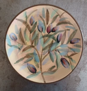 Margaret Le Van Designs handbemalte Olivenpflanze Keramik Akzent Schale 5,1" - Bild 1 von 12