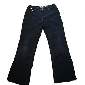 Eddie Bauer Boot Cut Black Corduroy Jeans Size 10 Tall - Picture 1 of 6