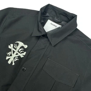 Analog Men's Polyester 3 Layer Full Zip/ Snap Jacket Black • Medium - Picture 1 of 7