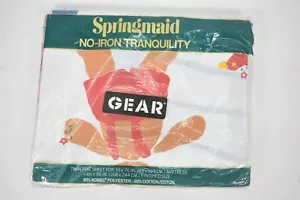 New Vintage Springmaid Little Bears Twin Flat Sheet - RARE! - Picture 1 of 3