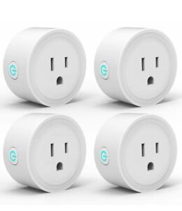 4 Pack AvatarControls Smart Plug, Wi-Fi Mini Socket Outlet, Alexa, Google Home
