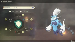 Pokemon Legends Arceus PLA - Max Effort Levels Thundurus Therian - Picture 1 of 4