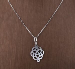 NEW DESIGN SIMULATED .925 SOLID STERLING SILVER NECKLACE #55443