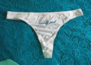 Victoria's Secret Sparkling Newlywed Bridal Thong Panty Large - Picture 1 of 3
