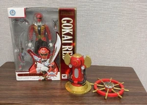 S.H.Figuarts Gobuster Red Kaizoku Sentai Gokaiger with Darin First Edition - Picture 1 of 11