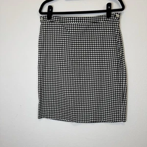 Lauren Ralph Lauren Houndstooth Pencil Skirt Womens Size 10 Cotton blend - Picture 1 of 6