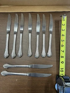 Juego de 9 cuchillos de mantequilla cubiertos de acero inoxidable Oneida agridulce/repose - Imagen 1 de 8
