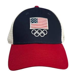NEW Fanatics USOC Trucker Adjustable Snapback Camp - Team USA - Red White Blue - Picture 1 of 4