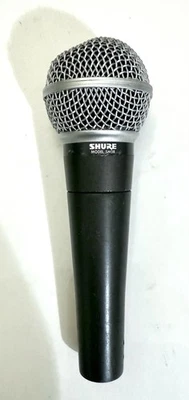 Vintage Shure SM58 Microphone Dynamic Unidirectional Mic 1980s Tested Working VG - Image 1 of 4