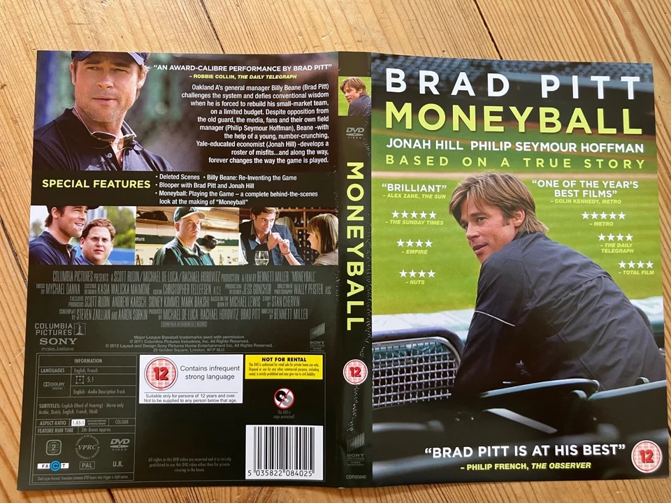 Moneyball (DVD, 2012) Oscar Best Picture Nominee - Image 1 of 1