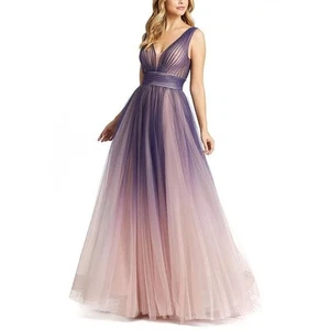 Mac Duggal Sleeveless Ombre Tulle Ball Gown - Women's Size 16 - SO Romantic! - Picture 1 of 13