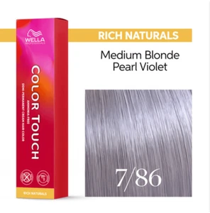Colore capelli Wella Color Touch Rich Naturals - 7/86 - biondo medio/viola perla - Foto 1 di 1
