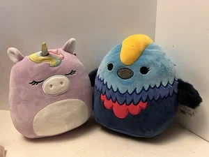 Squishmallows Silvia The Purple Unicorn Rainbow And Melrose W/tag Plush KellyToy - Picture 1 of 7