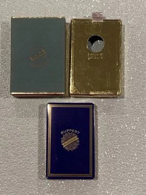 VINTAGE 60's JACOB RUPPERT KNICKERBOCKER SEALED DECK PLAYING CARDS NEW  YORK NY - Image 1 of 4