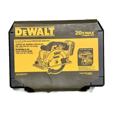 DEWALT DCS391P1 20V 20-Volt MAX Lithium Ion Cordless Circular Saw Kit w/ Case - Image 1 of 4