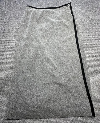 Falda envolvente Talbots para mujer 16 gris tweed línea A forrada asimétrica midi carrera Foto 1 de 4