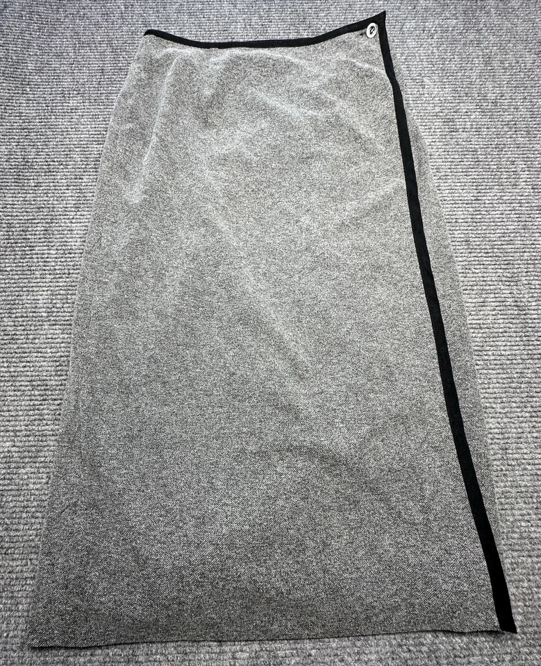 Falda envolvente Talbots para mujer 16 gris tweed línea A forrada asimétrica midi carrera Foto 1 de 4