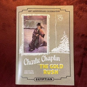 Charlie Chaplin “The Gold Rush” 100th Anniversary Program-Repro, Rare, Ltd.  - Picture 1 of 7