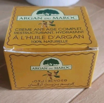 ARGAN OIL SKIN MOISTURISER ARGAN DU MAROC MOROCCO NATURAL ANTI AGING HYDRATES - Image 1 of 4