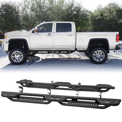 Vijay Running Boards For 07-19 Chevy Silverado/GMC Sierra 2500HD/3500HD Crew Cab Foto 1 de 4