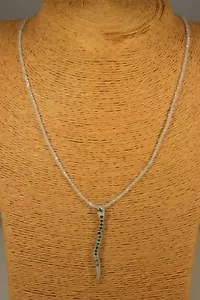 Zirkon Kette Collier Spinell Anhänger Schmuck Edelstein Heilstein Halskette NEU - Bild 1 von 4