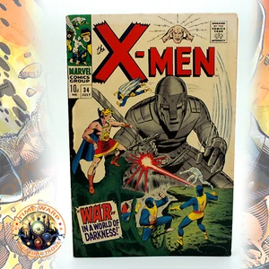 MARVEL Uncanny X-Men #34 1967 10d UK variant, Factor Three, Dan Adkins VG/FN - Imagen 1 de 23