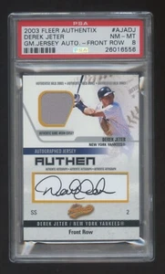 Derek Jeter 2003 FLEER AUTHENTIX AUTOGRAPH GAME JERSEY #ED 024/100 YANKEES HOF - Picture 1 of 2