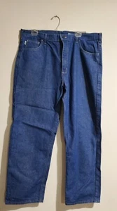 Carhartt FR Jeans Mens 40x30 Blue Denim Relaxed Fit Flame Resistant Workwear NEW - Picture 1 of 11