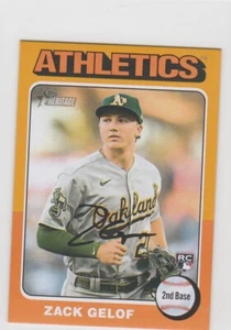 Topps Heritage MINI naranja paralelo Zack Gelof RC #346 1/5 2024 Oakland A's - Imagen 1 de 1