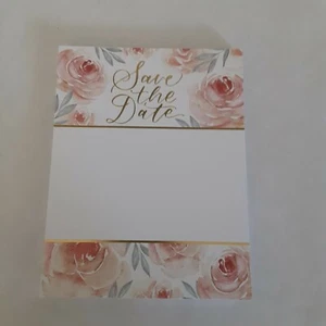 Save The Date Card Set New Victorian Floral design set of 25, Cottage Romantic - Picture 1 of 3