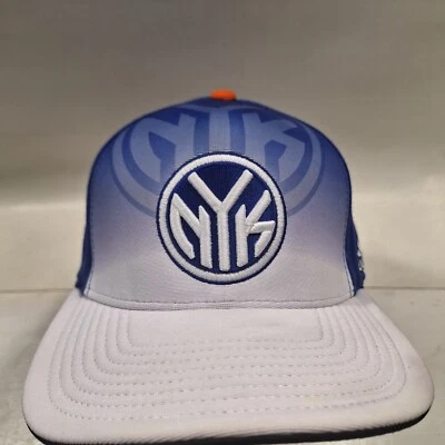 New York Knicks Adidas L/XL NBA Basketball Draft Flat Brim Snapback Cap Hat - Image 1 of 4