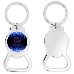 New York Giants Bottle Opener Keychain Round - Picture 1 of 1