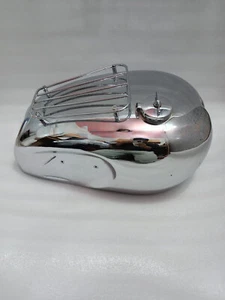 Triumph 5T Speed Twin Post War Pre Unit Petrol Tank with Parcel Grid +Cap Free - Picture 1 of 5