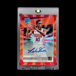 Numbered Red Laser #/49 Auto SP Jalen Smith 2020-21 Donruss Rated Rookie RC #230 - Picture 1 of 3