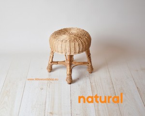 Wicker Baby Stool, Nursery Decor, Photo Props, Newborn Baby Toy