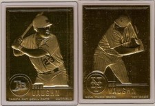 GREG VAUGHN 22kt Gold Danbury Mint Card