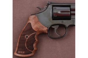 Empuñaduras de nogal compatibles con cuadro redondo Smith Wesson N marca KSD - Imagen 1 de 1