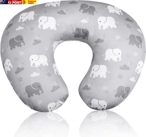 Nursing Pillow Cover, Elephant Breastfeeding Pillow Slipcover for Baby Boys and - Picture 1 of 7