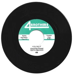 Edith Brown You Did It /You Think Love Is Something  Northern Soul Listen - Bild 1 von 2