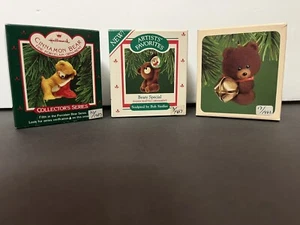 Hallmark Andenken aus den 80er Jahren Konvolut 3 Teddybär Ornamente (siehe Beschreibung) - Bild 1 von 4