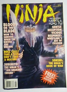 Original Ninja Magazine 1992 Martial Arts W/ Centerfold Poster includes Karate - Picture 1 of 6