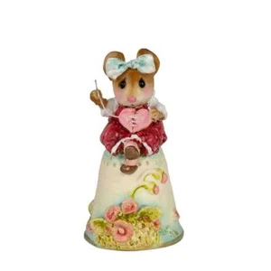 Wee Forest Folk MENDING A BROKEN HEART, WFF# TM-10, White Thimble, Red Mouse - Picture 1 of 1