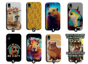 Capybara Handyhülle Abdeckung Capybaras Gesichtsdesign lustig Tier großer Nagetier Spaß - Bild 1 von 1