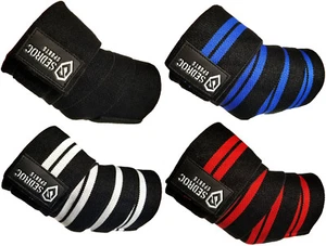 Sedroc Sports Levantamiento de pesas Envolturas de codo Soporte Mangas Correas Powerlifting - Imagen 1 de 9