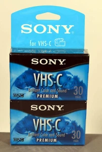SONY VHS-C New Blank 30-minute tapes - sealed in original package - Picture 1 of 3